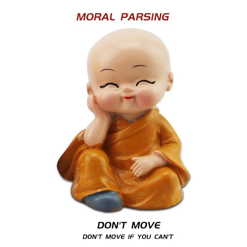 4 шт./компл. милые скульптуры маленького монаха Креативные Куклы Будды поделки из