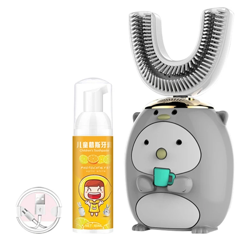 

Smart 360 degree U-shaped electric toothbrush for children silicone