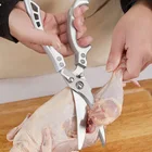 Кухонные ножницы из нержавеющей стали, мощные ножницы для куриных костей, профессиональные острые нож для рыбы, ножницы для шеф-повара