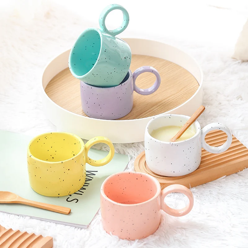 Керамическая кружка для кофе в стиле ретро креативная чашка чая молока завтрака