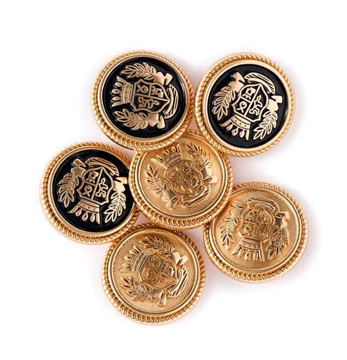 50 шт. 20 мм золотые металлические кнопки для одежды пальто швейные принадлежности
