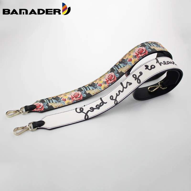 

Широкий ремешок для сумки, ретро-стиль, аксессуар с принтом в виде букв и граффити, корейский женский мешок