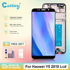 Оптовая продажа, новый ЖК-дисплей Y5 2018 для Huawei Y5 Prime 2018, сенсорный экран с цифровым преобразователем в сборе DRA L02 L22 LX2, бесплатная доставка