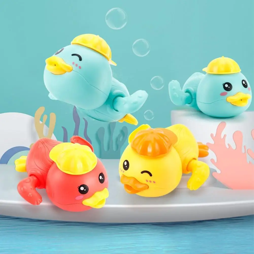 

2Pcs Cute Wind Up Clockwork Duck Turtle Baby Bath Toy Swimming Water Play Game Bathing Toy Washing Swimming Toddler Toys