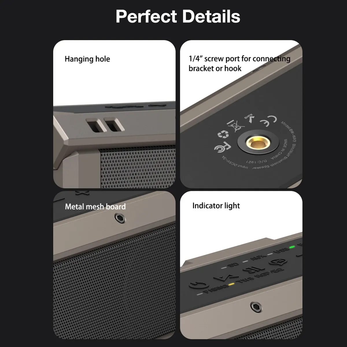 Беспроводная bluetooth-колонка 100 Вт TWS 5000 мАч | Электроника