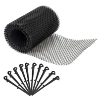 gutter mesh guard leaf protection mat netting with 10 clip fixing hooks for smooth downspout drainage gutter cleaning tools