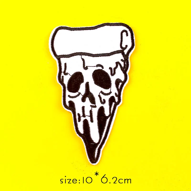 Нашивка с черепом в стиле панк ТЕРМОколготки вышитые нашивки для одежды НЛО