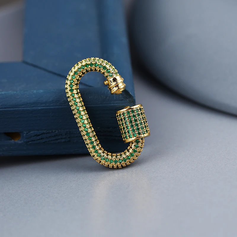 Овальные застежки-крючки медные микрозакрепки из циркония модные ювелирные