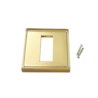 lotus audio socket 2 rca jack panel 86x86mm champagne color for dvd audio power amplifier