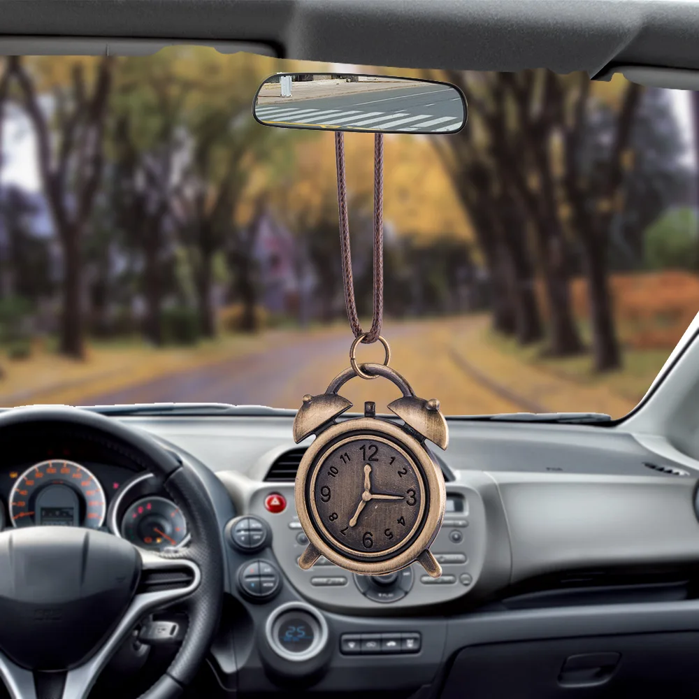 Автомобильная подвеска бронзовые декоративные часы подвесное зеркало заднего