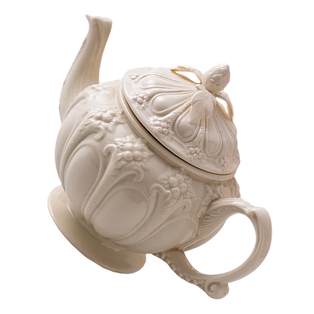 

1Pc Coffee Pot British Style Cup Embossed Vintage Afternoon Tea Pot