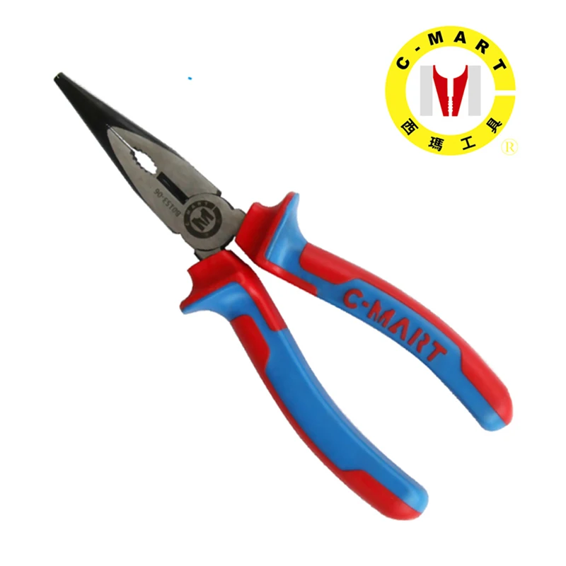 

6 Inch Point Nosed Pliers 8 Inch High Carbon Steel Long Sharp Plier Nipper Pincer Tongs Pinchers B0153 Crimpring Tools