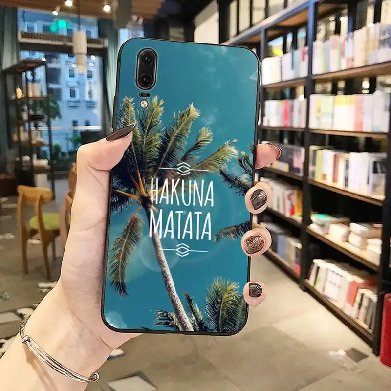 

beach sunset landscape Text Phone Case For Huawei honor Mate P 10 20 30 40 i 9 8 pro x Lite smart 2019 nova 5t