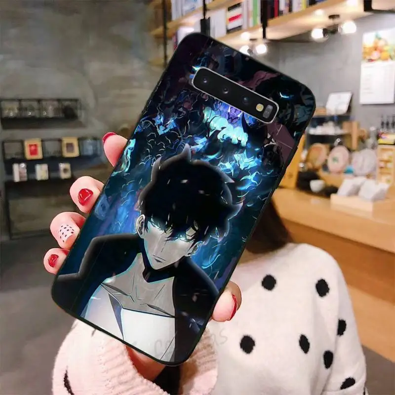 

Anime solo leveling Cool dark style Phone Case For Samsung galaxy S 7 8 9 10 20 edge A 6 10 20 30 50 51 70 note 10 plus