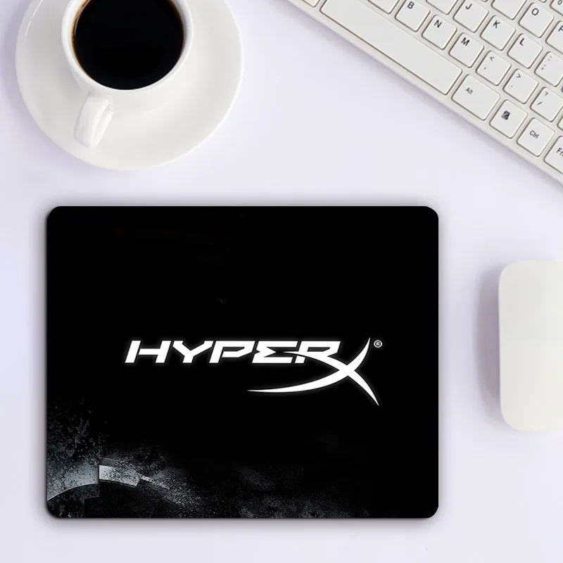 

Small Mouse Pad With Brand's Logo of Hyper-X Full Gamer Pc Gaming Accessories Pad on the Table Computer Mat Anime Rug Mice