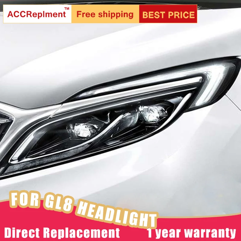 2 шт. светодиодный ные фары для Buick GL8 2017-2019 Автомобильные ангельские глазки