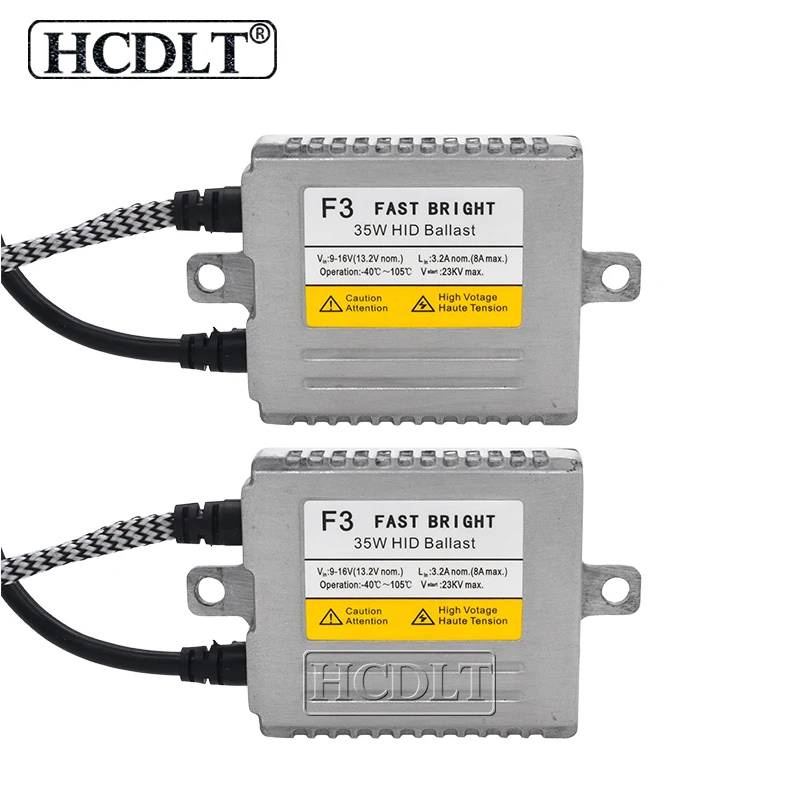 2 шт. 35 Вт AC Быстрый Яркий ксеноновый балласт DLT F3 цифровой тонкий HID для