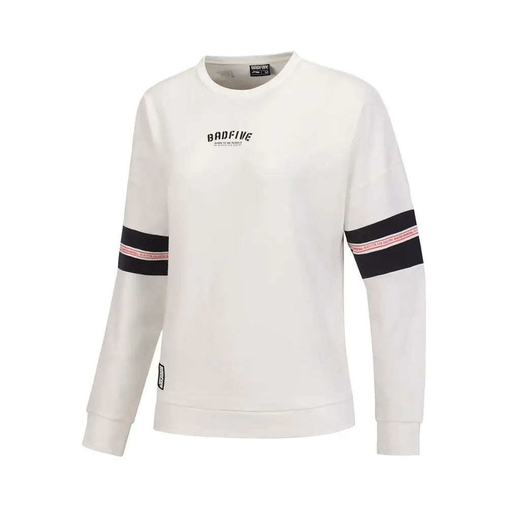 Женский баскетбольный свитер Li-Ning BAD FIVE свободный спортивный пуловер с