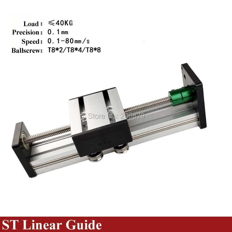 Бесплатная доставка 30 400 мм эффективная длина перемещения линейный направляющий
