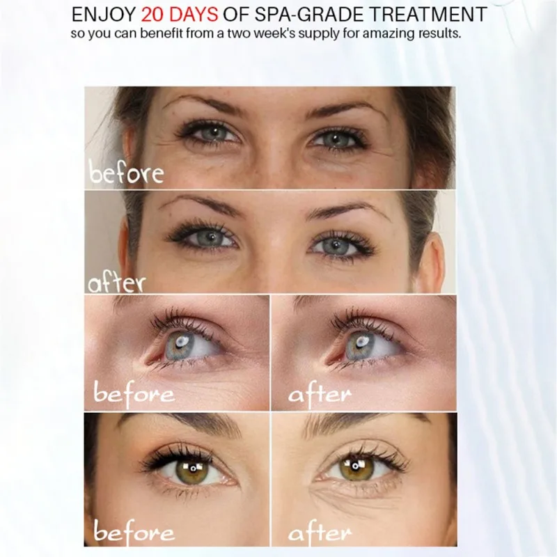 60 шт. гель для сна против морщин маска глаз коллагеновая увлажняющая лица патчи