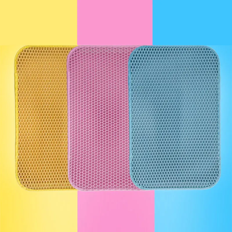 1 шт. EVA двухслойный съемный коврик для кошачьего туалета массажа Быстросохнущий