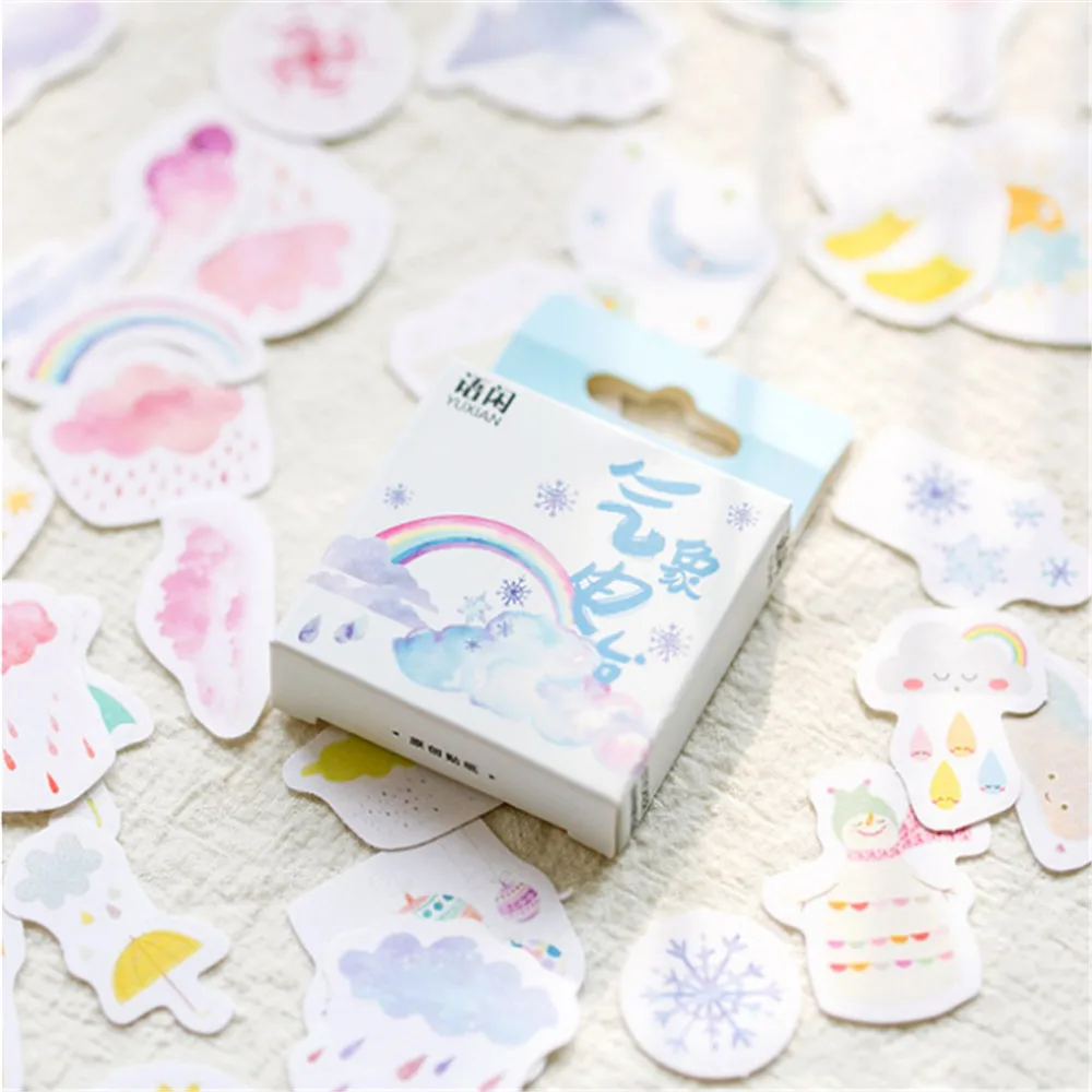 50 PCS 36-50 шт./упак. DIY Украшение для дневника Стикеры стильная футболка с изображением персонажей видеоигр, в Корейском стиле, с животным принтом акулы цыпленка, собаки, кролика, ПВХ Стикеры школы - Цвет: 50 PCS