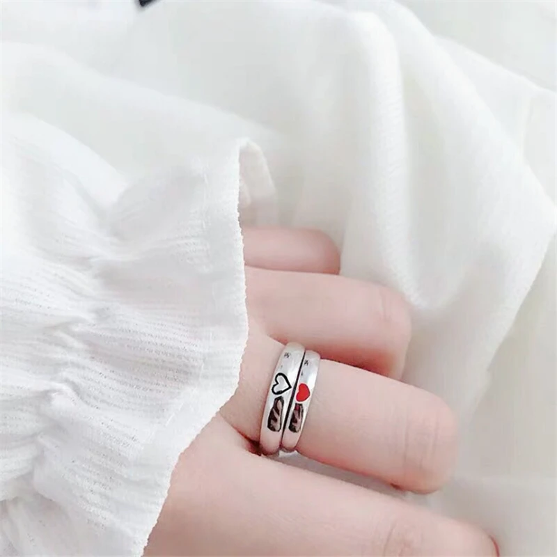 Обручальные кольца для пар кольцо обещания с сердцем и душой (2 шт.) обручальное