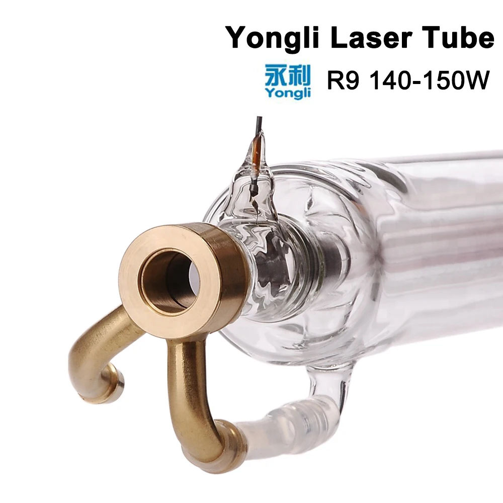 Yongli R9 140 Вт-150 Вт CO2 лазерная трубка длина 1850 диаметр 80 мм для лазерного