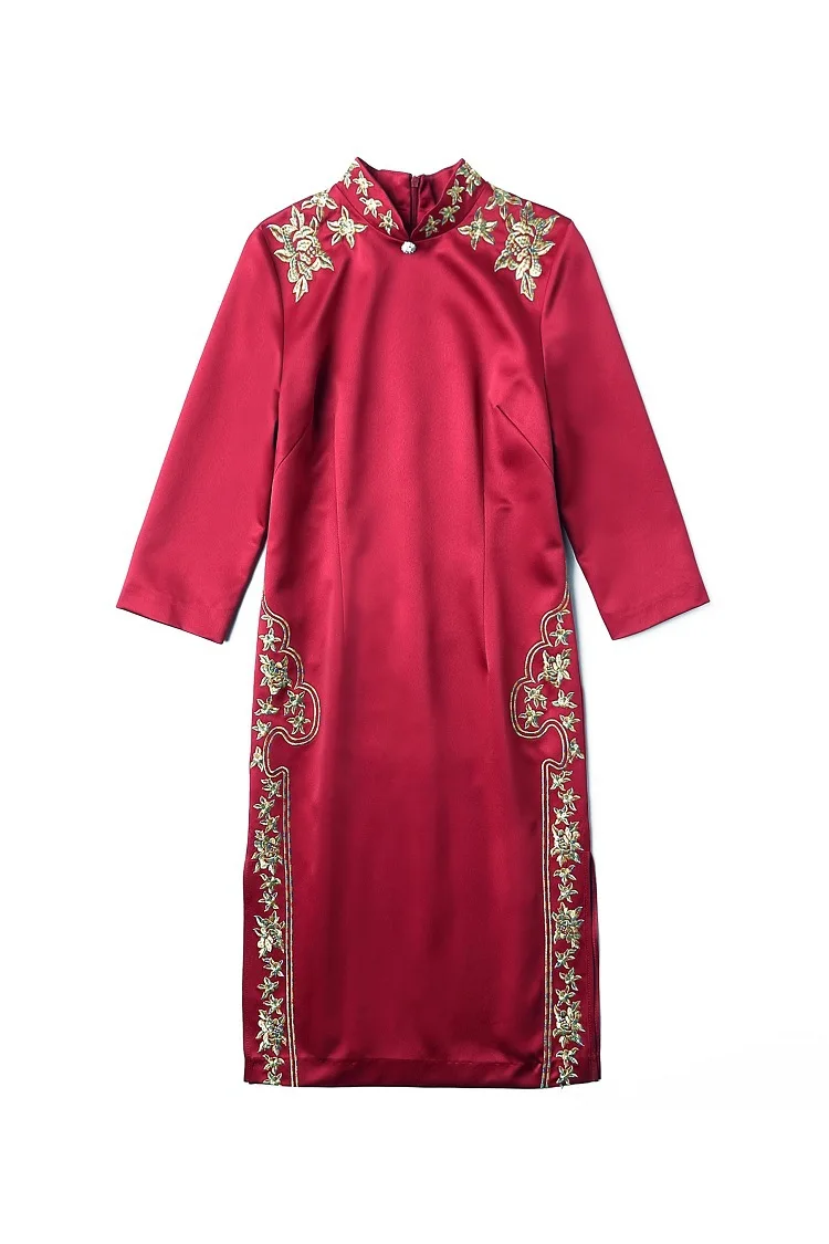 

2020 Note lace qipao cheongsam dress chinese mini dresses