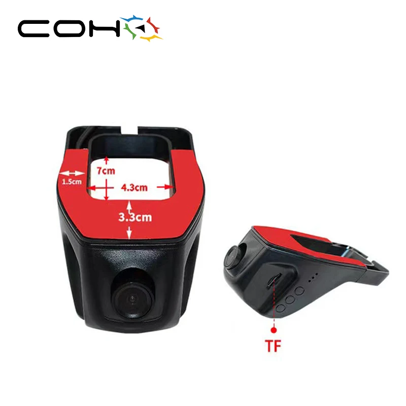 

Car DVR Registrator Dash Camera Digital Video Recorder Camcorder 1080P Night Vision Hidden Type