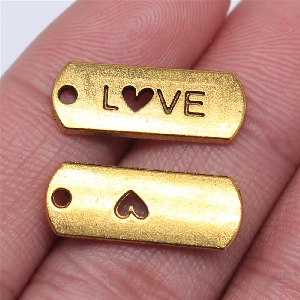 

10 шт., подвески в виде сердца для изготовления ювелирных изделий