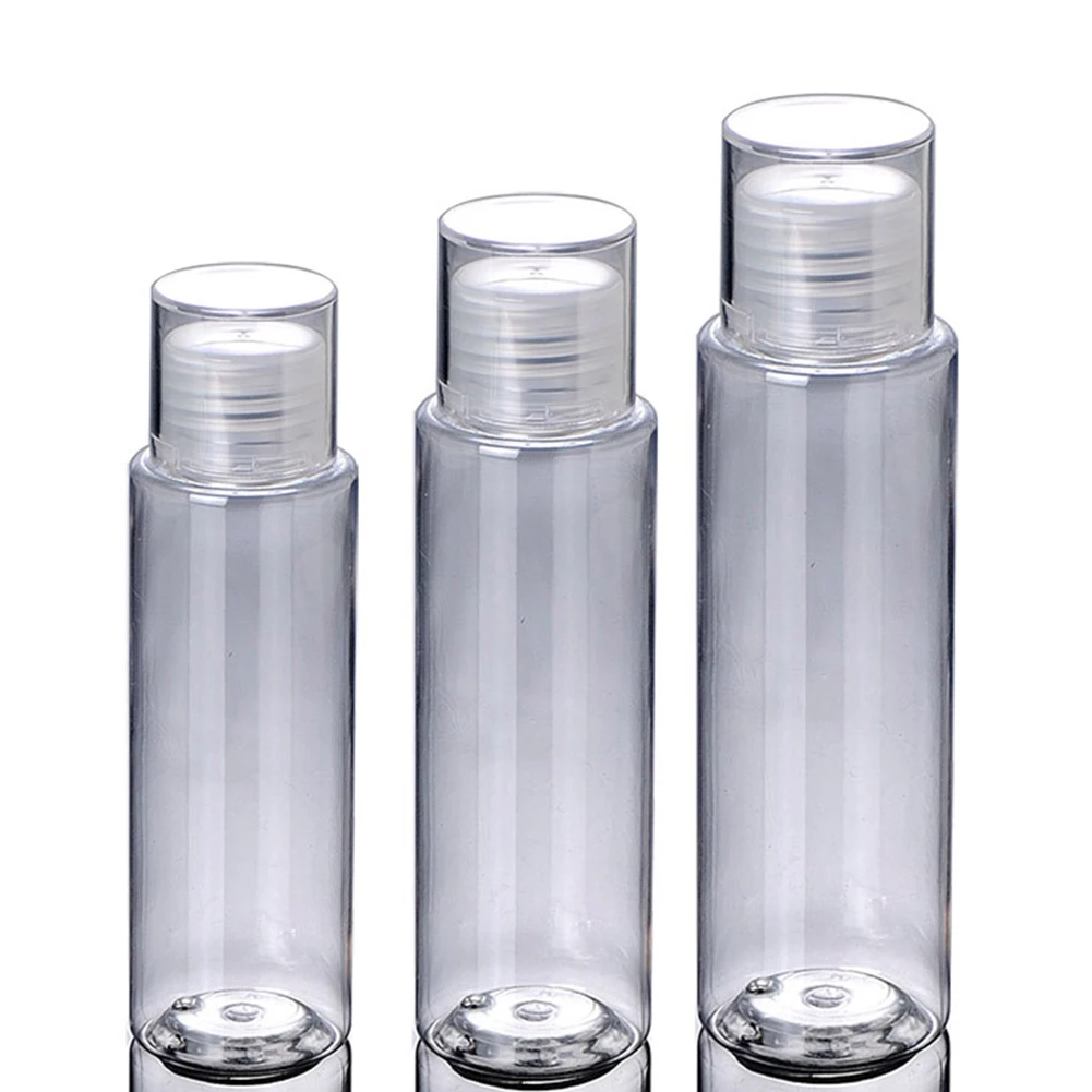 Body Wash Empty Shampoo Travel Container Toner Screw Lids Flip Top Lotion Bottles Essential Oil Clear Home Refillable Cream | Красота и