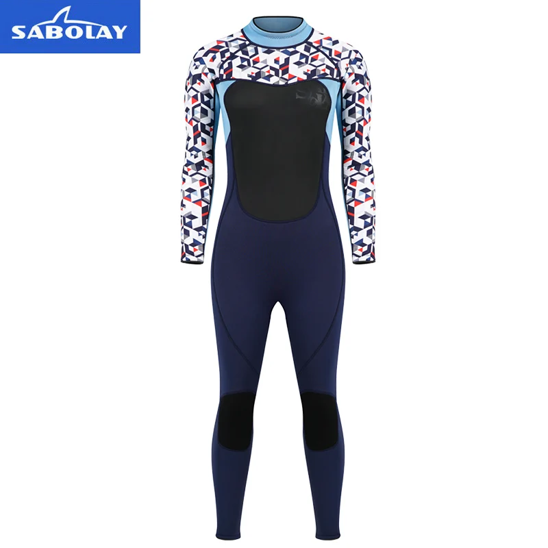 Женский неопреновый гидрокостюм SABOLAY 3 мм SCR Высокоэластичный для серфинга одежда
