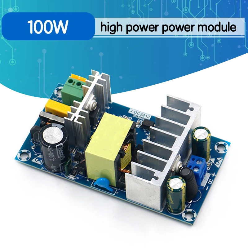 100-240V DC/DC 24V 4A 6A импульсный источник питания модуль AC-DC понижающий | Электроника