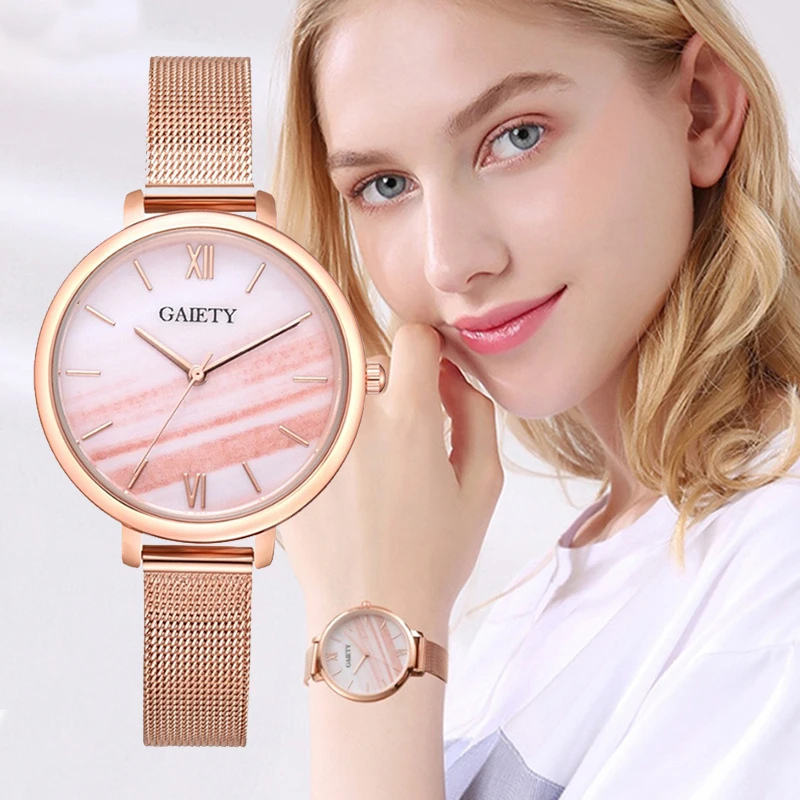 Элегантные деловые часы для женщин умные наручные с круглым циферблатом женские