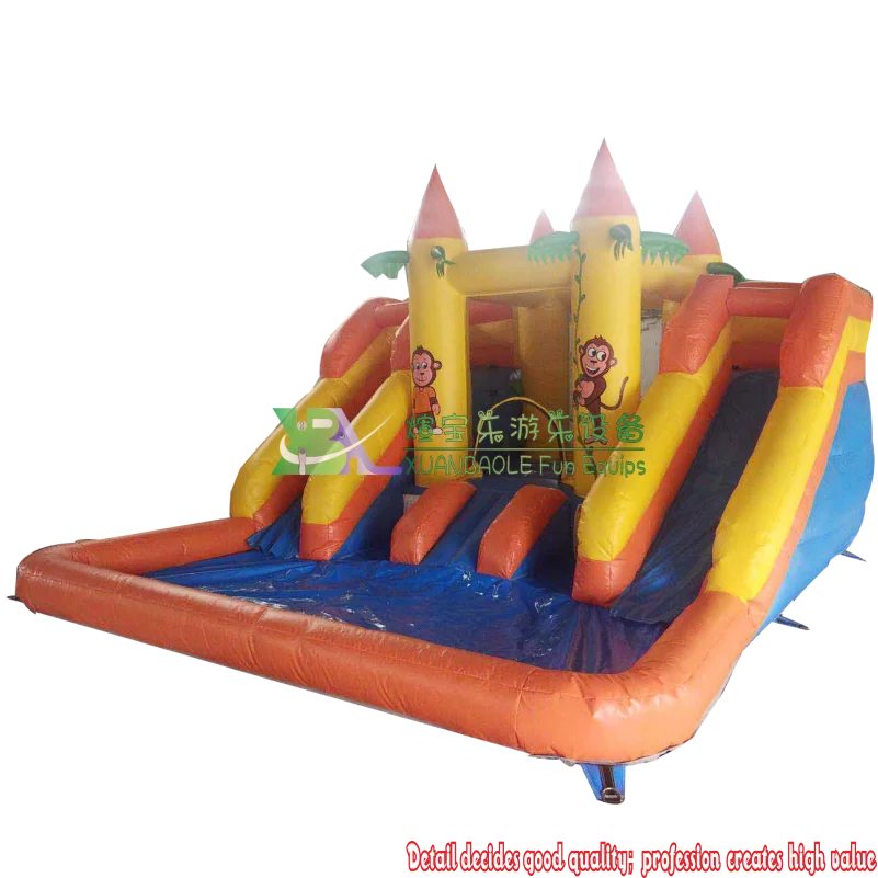 Оборудование для детского аквапарка коммерческие надувные бассейны горка