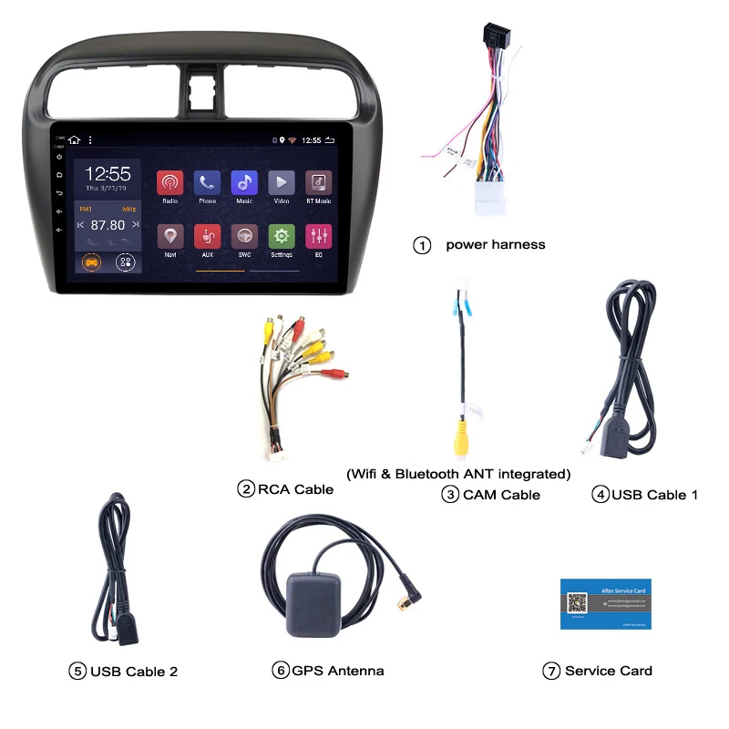2G ram 32G rom 9 дюймов Android 8 1 Автомобильный Gps навигация для Mitsubishi Mirage attrage 2012