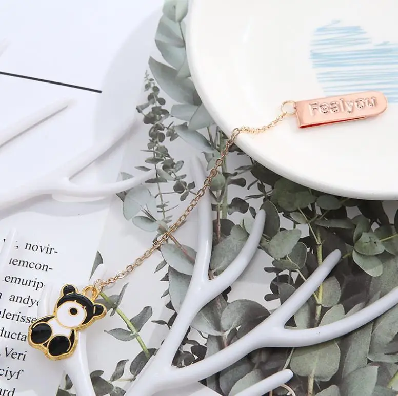 1 шт. каваи животные мишка собака овца белка металлическая подвеска вкладка книга