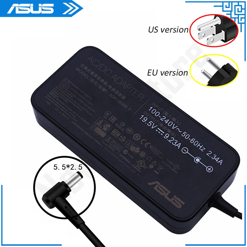 Зарядное устройство для ноутбука Asus 19 в 180 А 5 Вт 2 * мм адаптер питания переменного