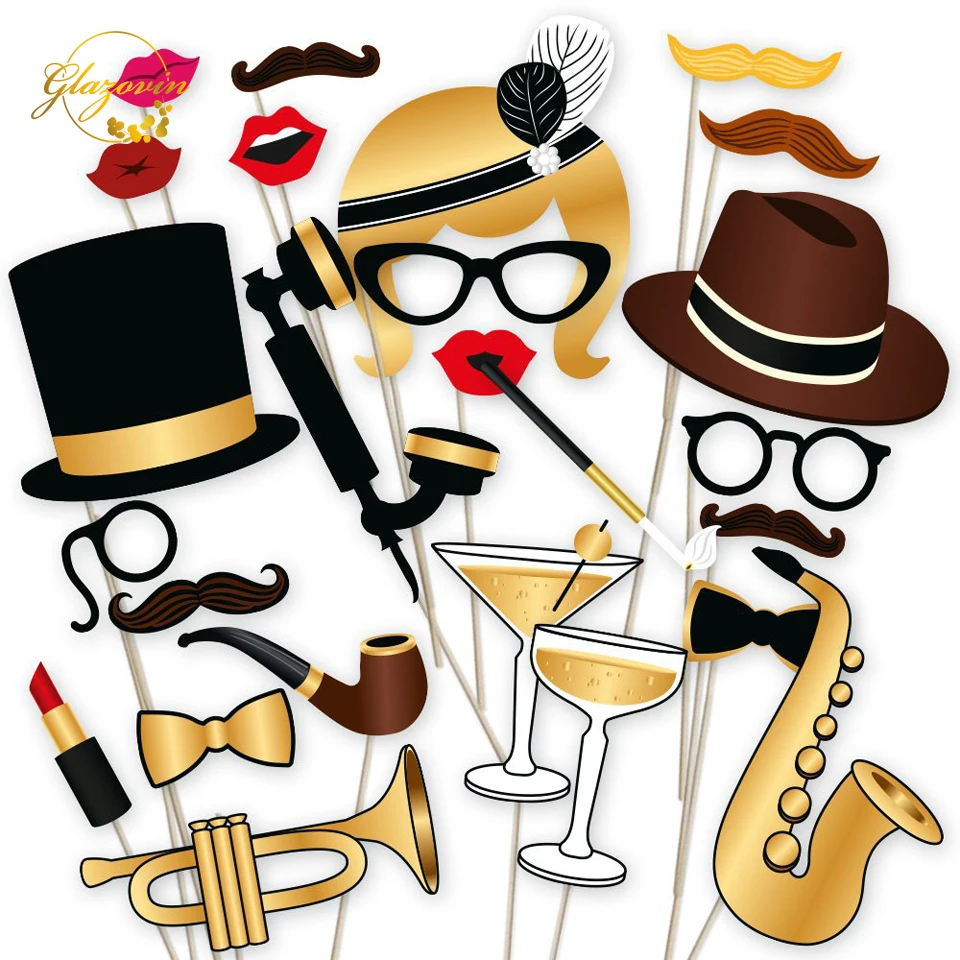 Свадебная вечеринка реквизит для фотосессии 20 шт./компл. счастливая декоративная