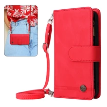 Crossbody 9 Cards Flip Leather Case For Xiaomi POCO M3 M4 Pro 11T Pro Redmi Note 11 Pro + 10 9T Zipper Wallet Phone Case Fundas