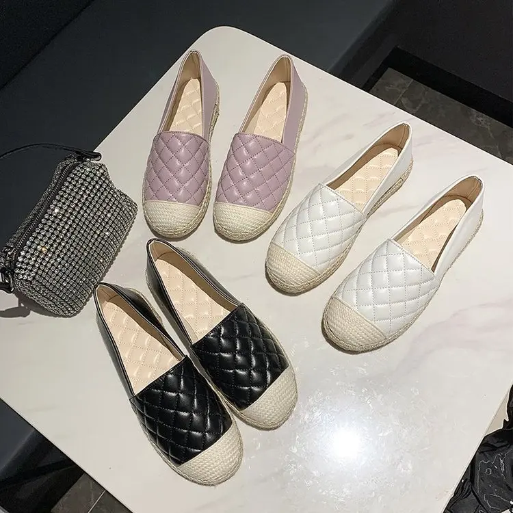 

Autumn New Fisherman shoes Women Flats Casual Loafers Shoes Canvas Hemp Women Shoes Comfortable Mules