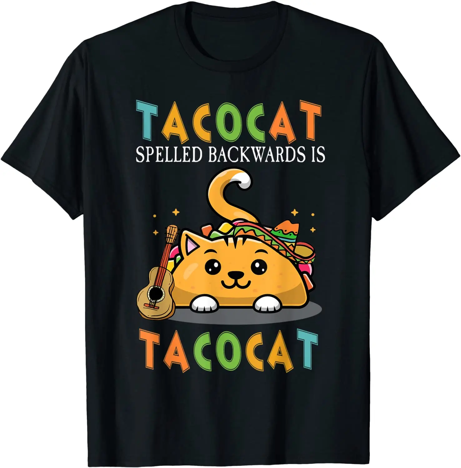 Футболка Tacocat с надписью на спине это футболка Love Cat и Taco|Мужские футболки| |