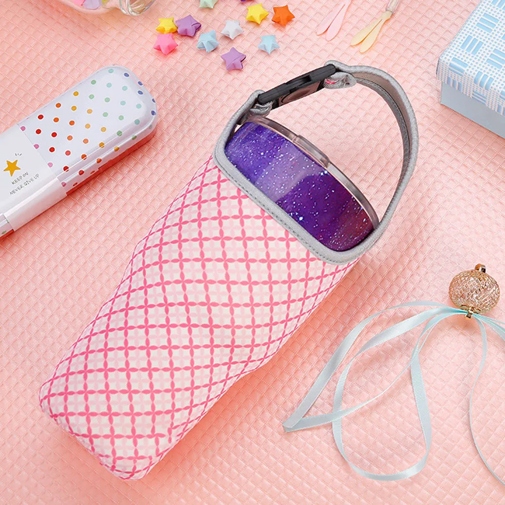 Eco-Friendly Beverage Bag Anti-Hot Cartoon Cute Travel Water Bottle Cup Mug Cover for 30oz Glass Holder Sleeve Deco | Дом и сад