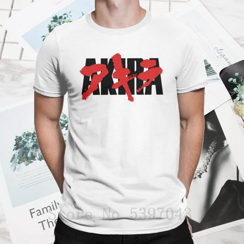 Кровавая футболка Акира для мужчин манга Kaneda японского Аниме Neo Tokyo 100% хлопок