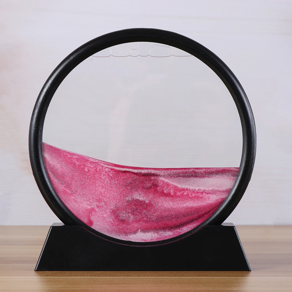 3d-рамка с движущимся песком голубого и зеленого цвета картина из стекла