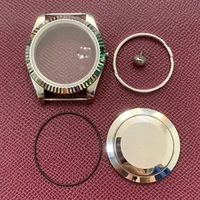 replacement repair accessories 30m waterproof 41mm stainless steel case with sapphire glass for original 3135 watch movement
