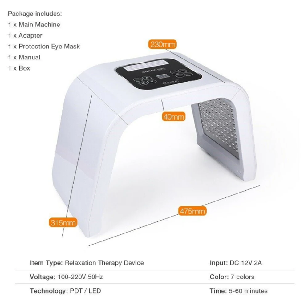 Легкий Массажер спектрометра PDT мощное светодиодное оборудование для красоты