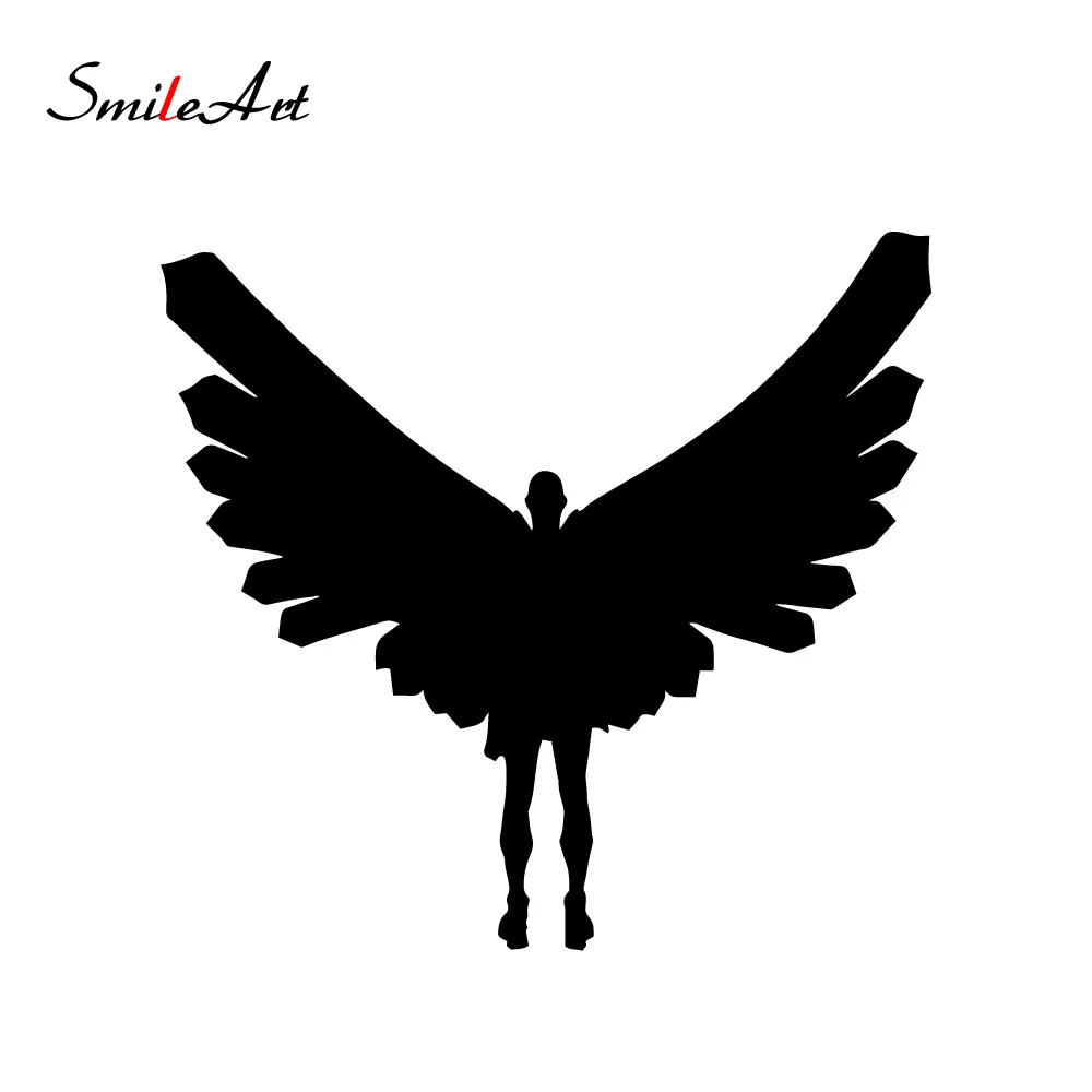 Забавная Автомобильная наклейка в виде крыла Виниловая для зеркала заднего вида