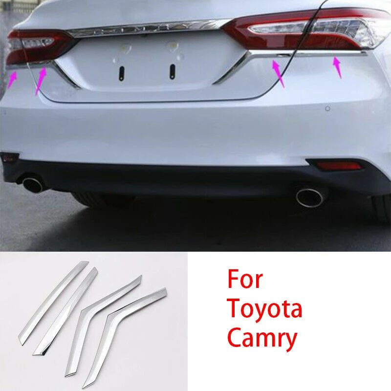 Для Toyota Camry LE XLE 2018 2020 хромированный задний светильник с крышкой для